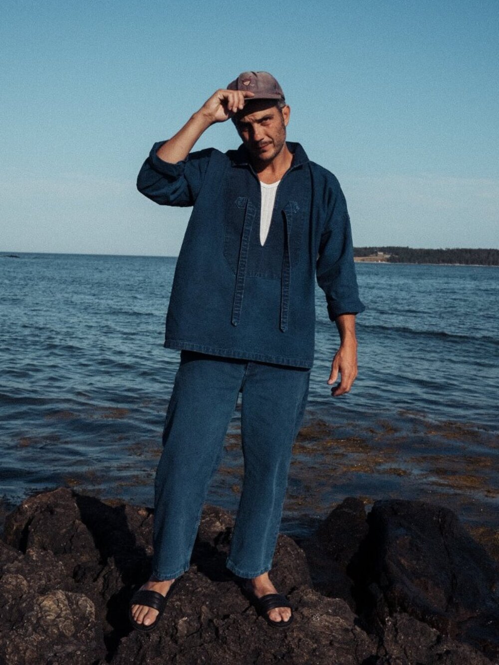 EUC Rudy Jude High Season Fisherman Smock, Indigo, XXL